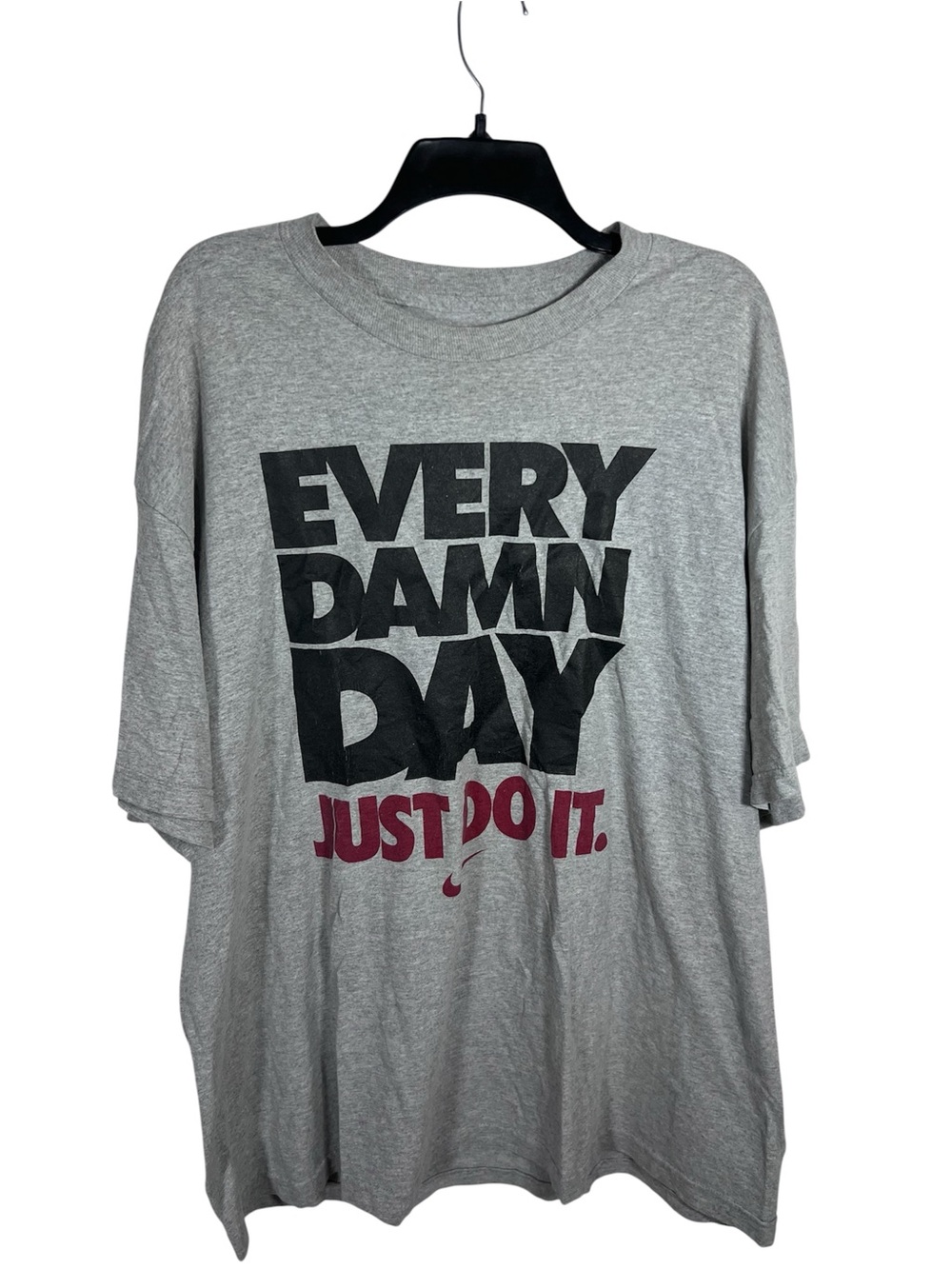Nike Sportswear Mens XXL Gray Every Damn Day Just Do It Graphic Tee